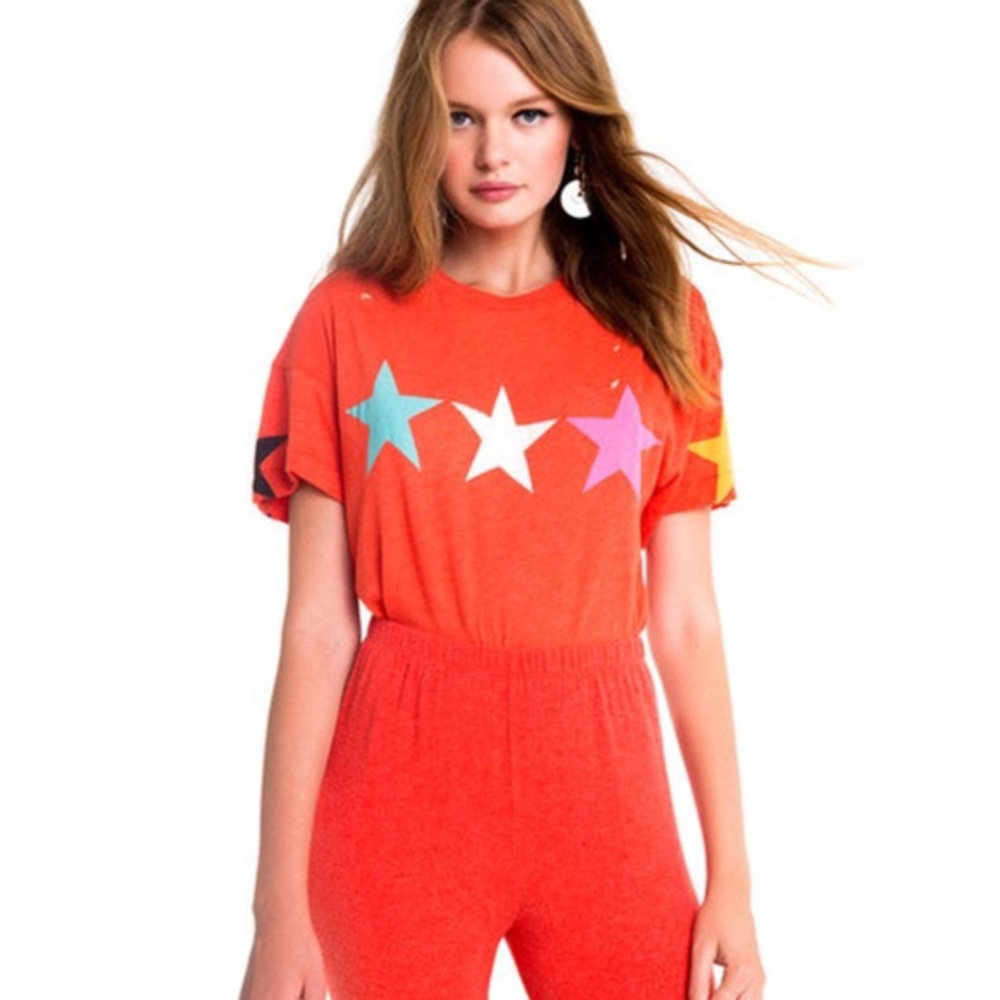 Wildfox Distressed Star T-shirt
